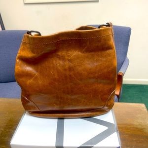Large Genuine Leather Frye Tote